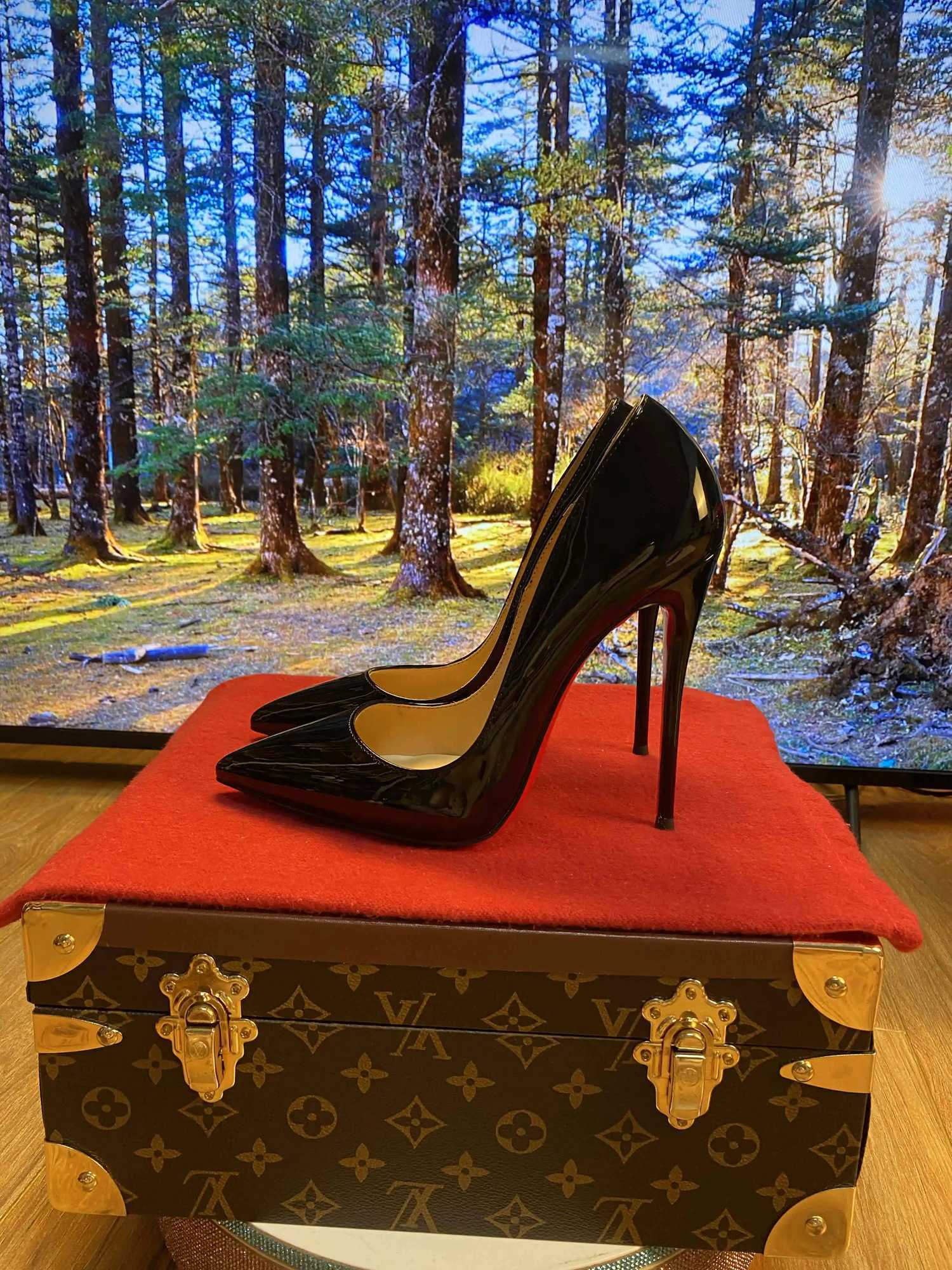 New shallow classic patent leather 12cm fashionable and versatile work high heels nude 10cm thin heel plus size 33-46 X260401