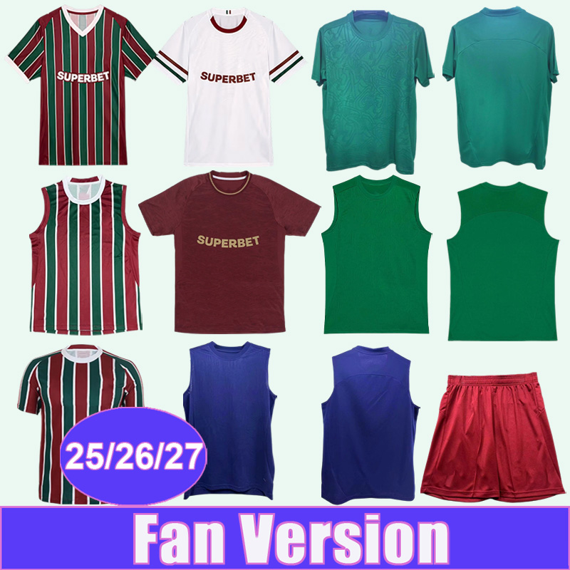 25 26 27 Fluminense Mens Soccer Jerseys MARTINELLI GANSO SAMUEL XAVIER IGNACIO BERNAL ARANA ALISSON CANO Home Away 3rd Football Shirts