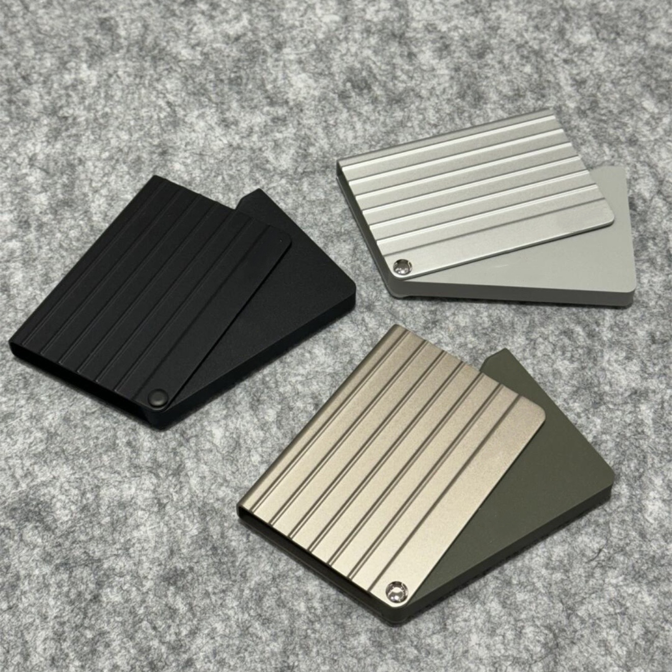 Aluminum Designer Men and Women Card Holder Wallet Coin Purse
