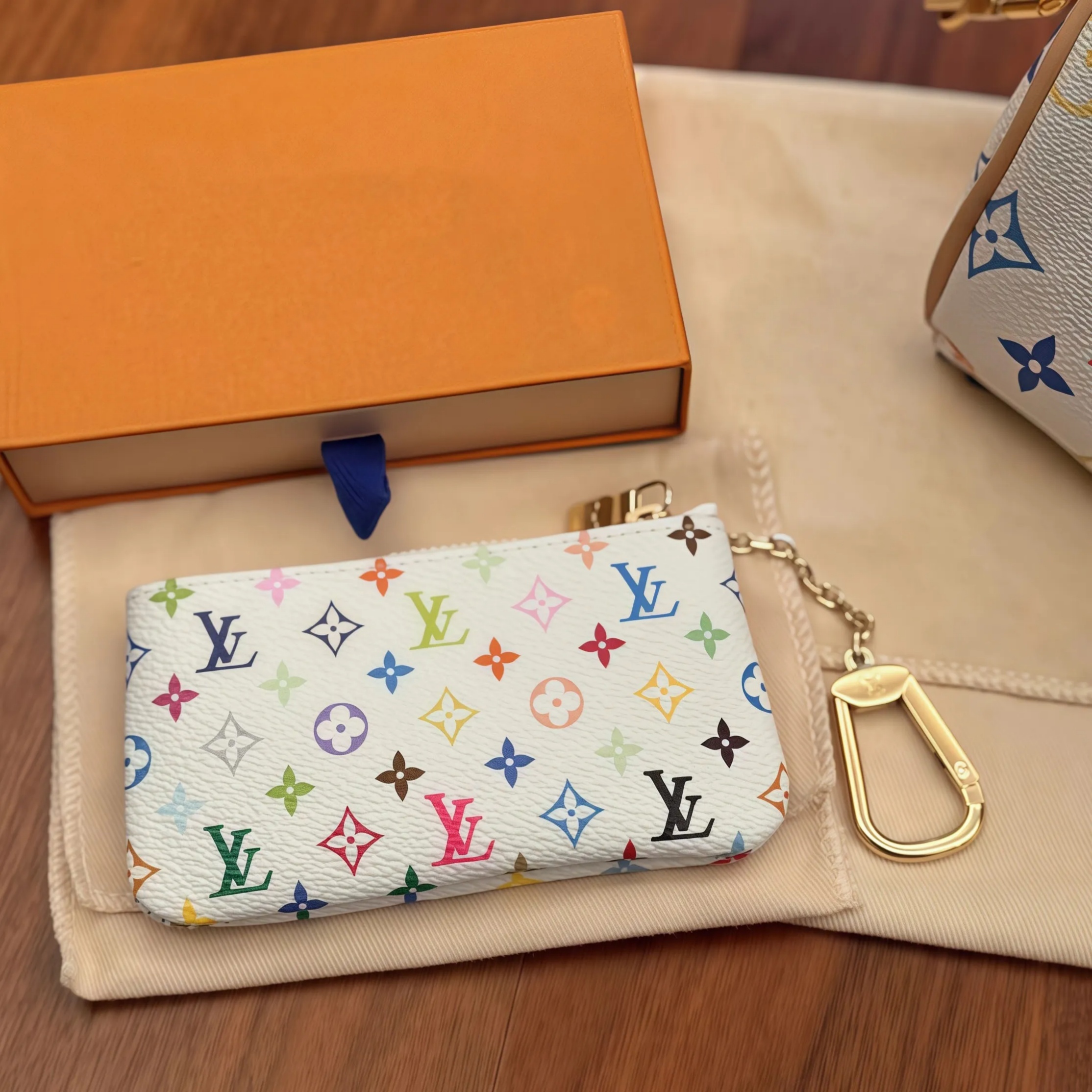 10A Designer zippy wallets womens key pouch cles short mens wallet coin purse credit card holder small wallet key ring embossed cardholder leather bag with out box