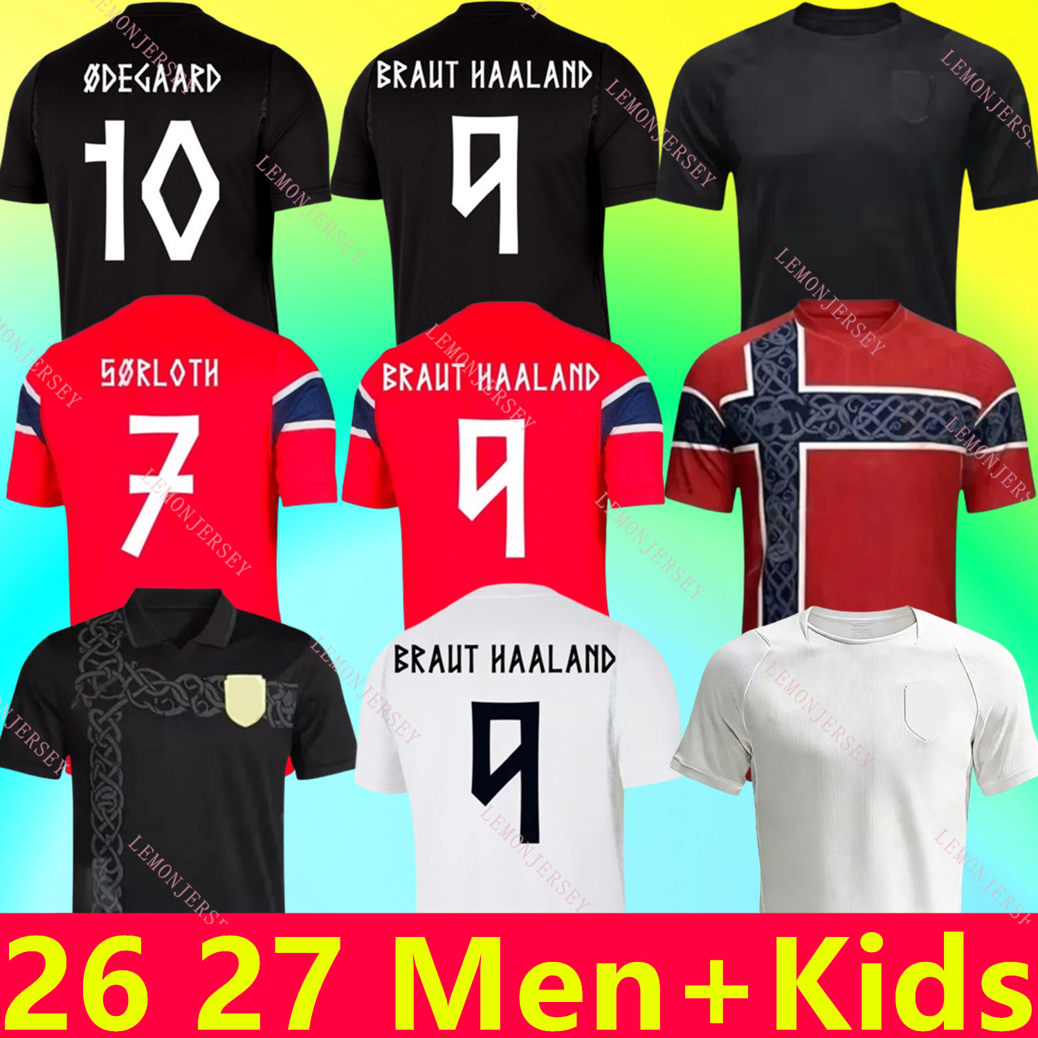 2026 2027 Norway HAALAND 2026 World Cup soccer jerseys SORLOTH NUSA AASGAARD HORN MYHRE DONNUM RYERSON MOLLER WOLFE AJER STRAND Odegaard BOBB 26 27 Football shirt kit