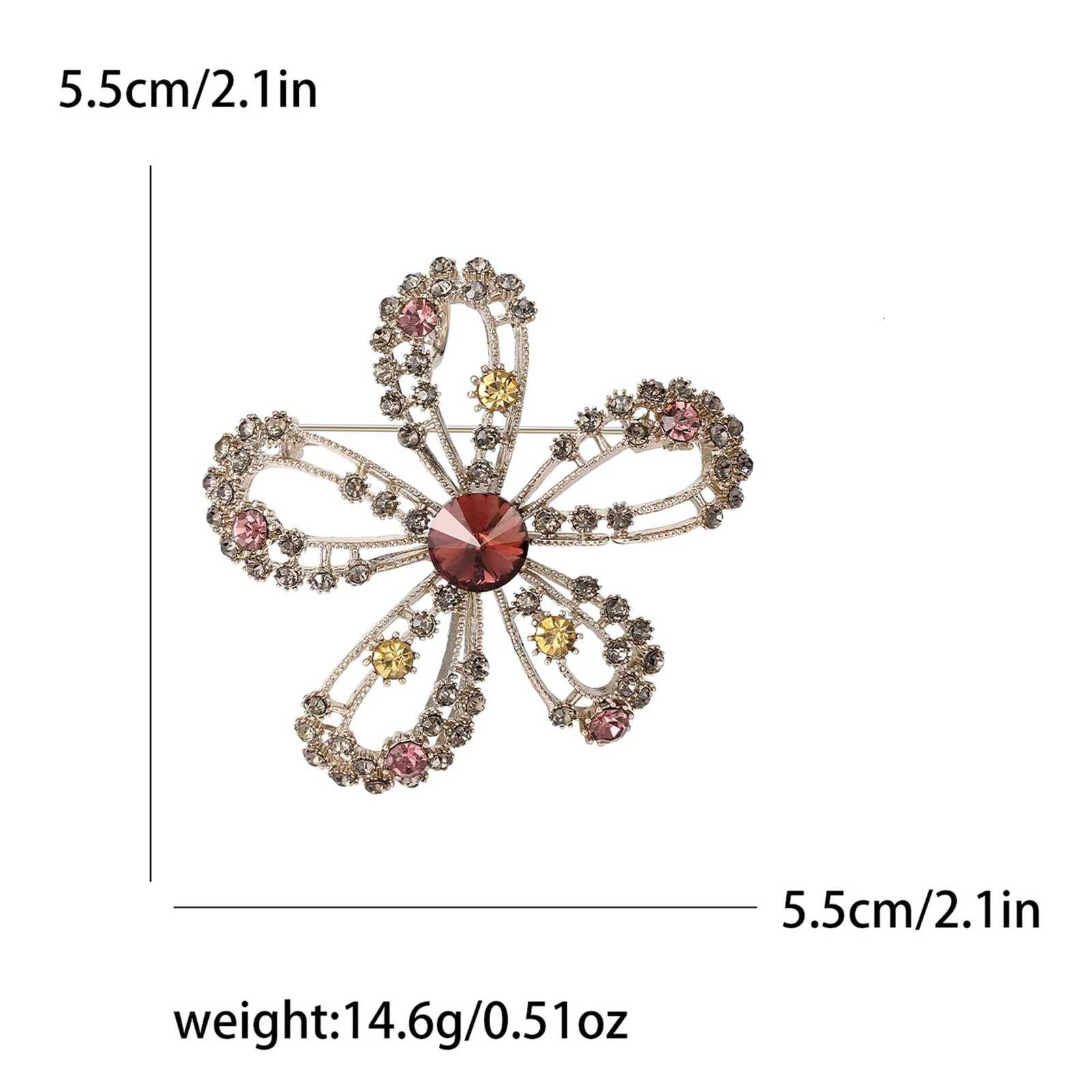Luxury Rhinestone Camellias Brooches for Women Unisex Pearl Plant Flowers Pins Banquets Party Backpacks Gift Jewelry Accessories Z260401