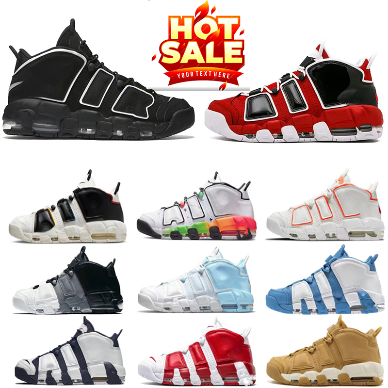 96 More Series basketball shoes Mens Women Sneakers Designer Scottie Pippens Black Gum Photon Dust Triple White Sunset Lilac University Blue UNC Trainers