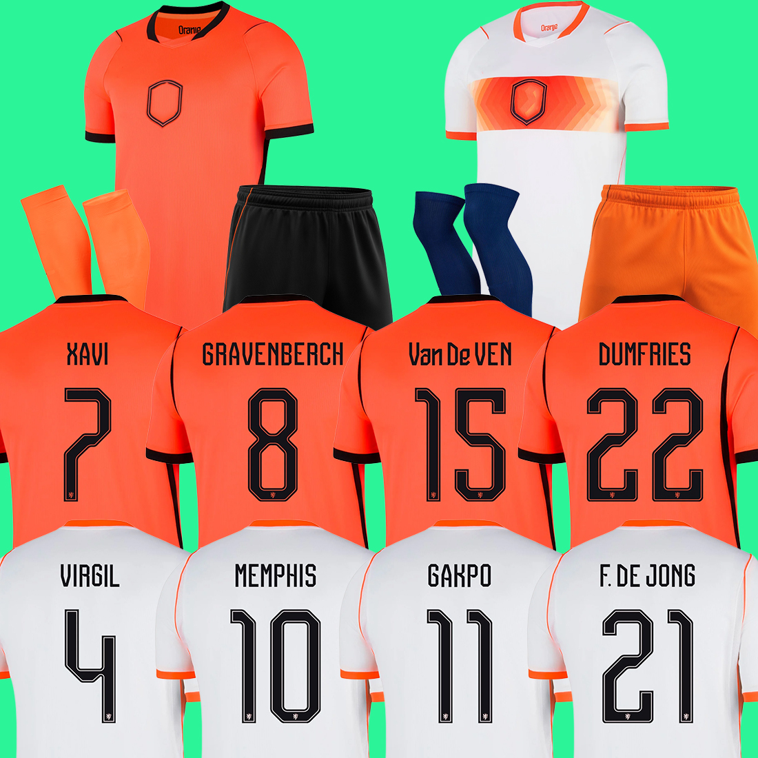Netherlands 2026 World Cup Kit MEMPHIS GAKPO Soccer Jersey GRAVENBERCH DE JONG DE LIGT DUMFRIES TIMBER REIJNDERS VAN DE VEN Dutch Holland Football shirt men kids set