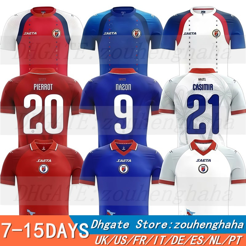 2026 HAITI Soccer Jerseys 25 26 27 Home Away Third Men Kids Football Jersey Shirt Kit S-4XL NAZON BELLEGARDE PIERROT PIERRE EXPERIENCE