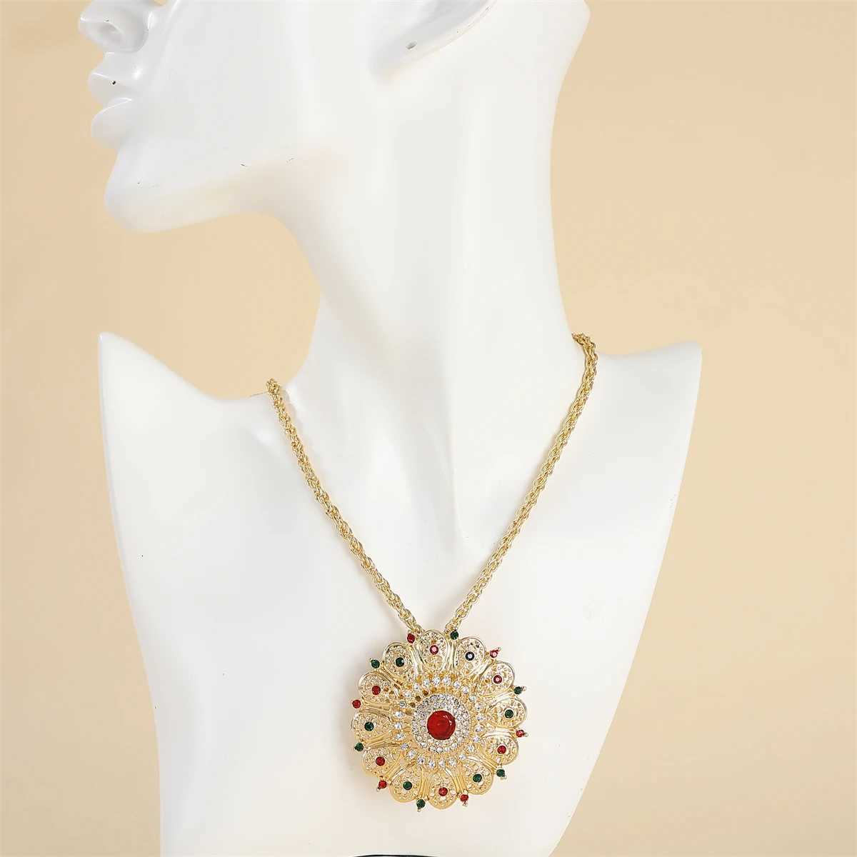 Moroccan Lady Flower Multi-layer Corsage Bride Collar Button Multi-functional Clothing Accessories Brooch Be Used As A Pendent Z260401