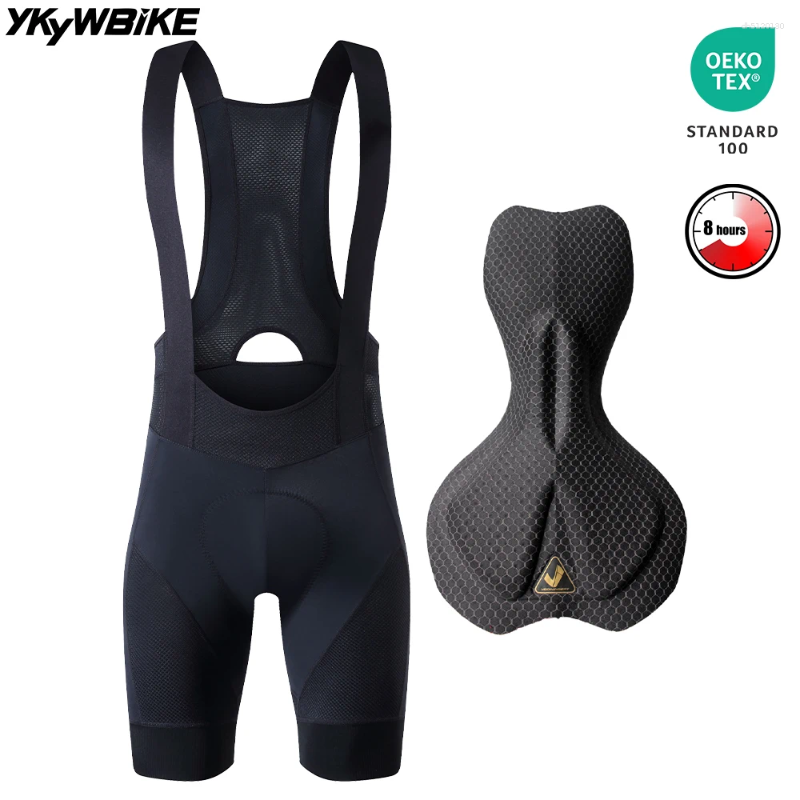 Men's Shorts YKYWBIKE Men Cycling Bib 8 Hours Riding Padded Bicycle Road Bike Summer Pants Bibs Tights