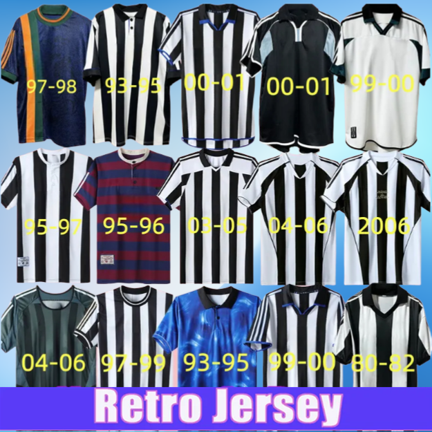 newcastled 80 95 96 97 99 2000 01 03 04 06 Retro SOCCER jerseys kits HAMANN SHEARER PINAS 1993 1980 82 05 2006 OWEN classic FOOTBALL SHIRTS