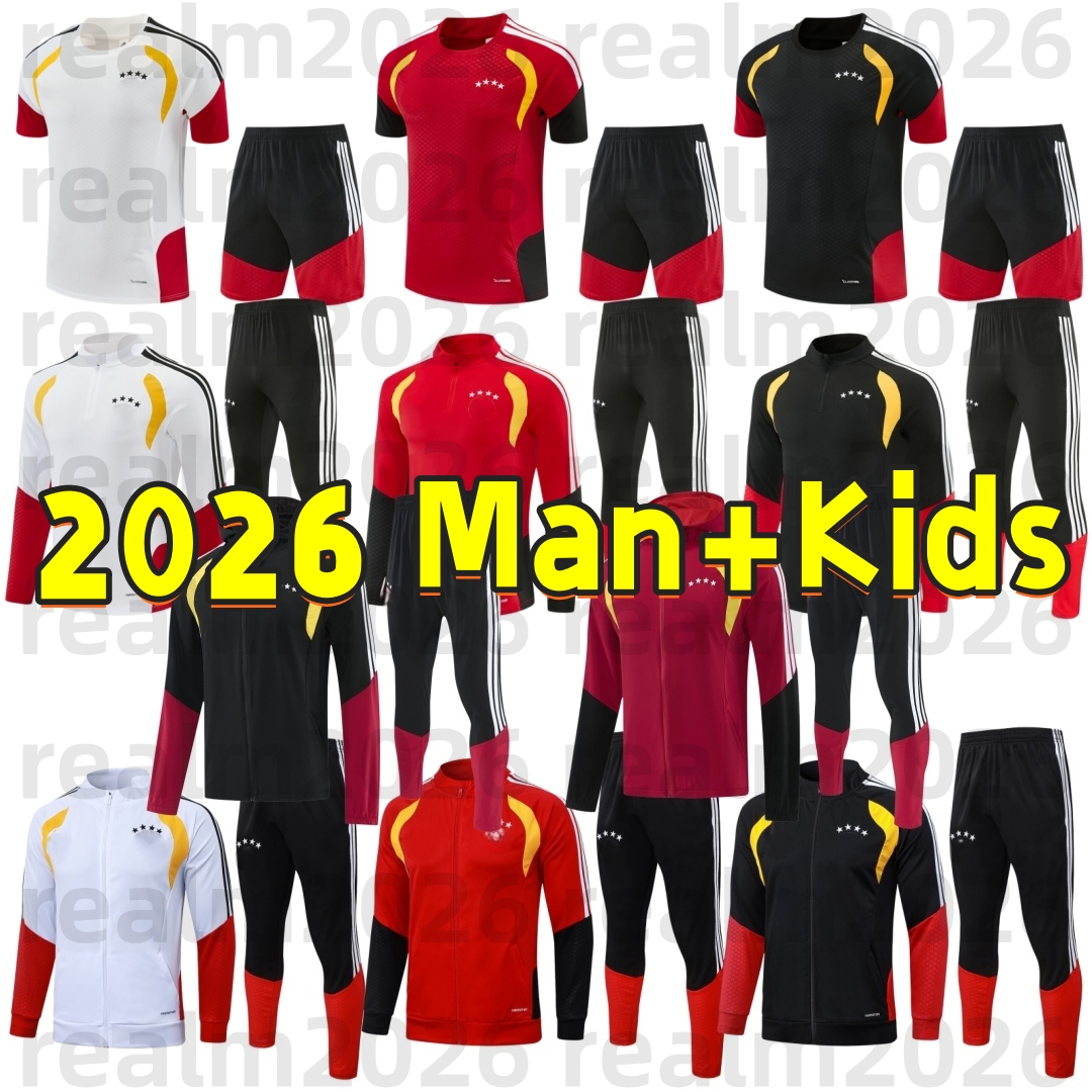 2026 2027 Germany tracksuit soccer jersey KROOS GNABRY WERNER DRAXLER Wirtz REUS MULLER football shirt 2627 germany world training suit cup Men kids kit sportswear
