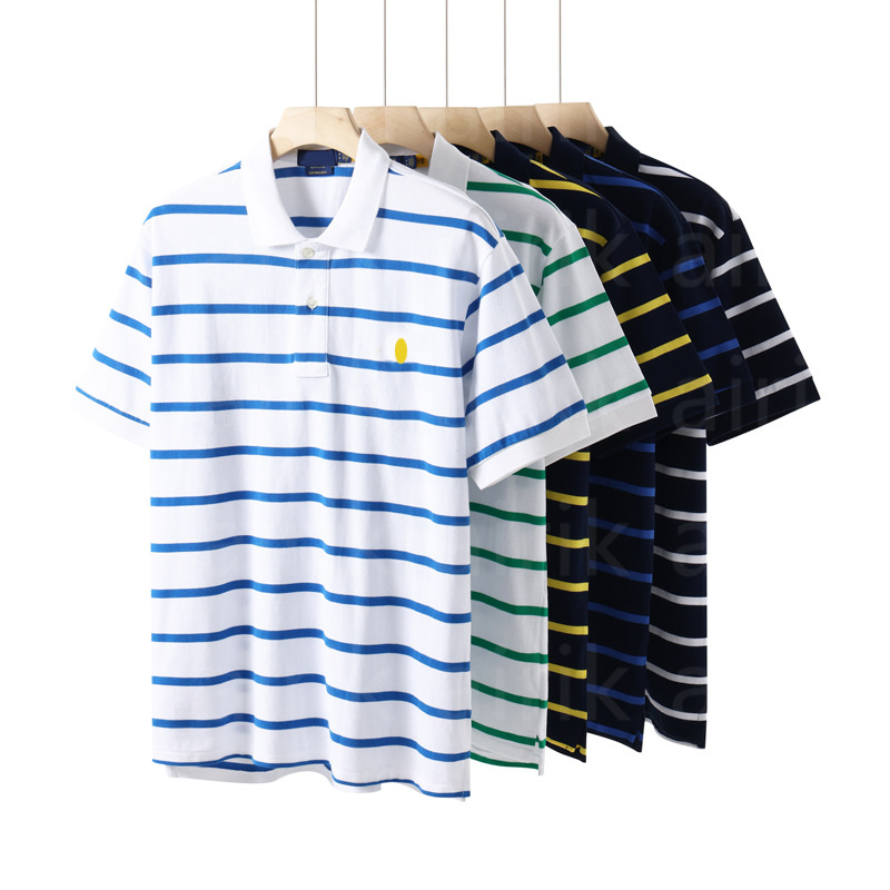 designer polo shirt men shirts womens High-End Striped Short Luxury Brand Sleeve T-Shirt Casual Turn-Down Collar Half Sleeve Polo Shirt