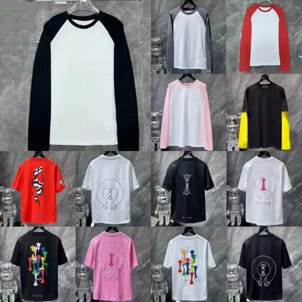 designer t shirt men tshirt women loose oversize tees long sleeve shirt hoodie fashion tops mans women casual chest letter shirt luxury street shorts sleeve shirts