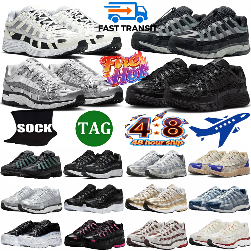 p6000 trainers p6000 running shoes 6000 men black white women Premium Metallic Cool Grey University Blue Gold Breathable OutdoorMesh sports Fast delivery size 36-45