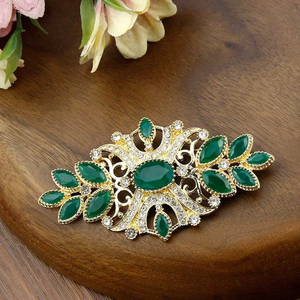 Elegent Algeria Morocco Colorful Brooches For Women Ethinc Wedding Jewelry Bohemia Baroque Scarf Caftan Brooch Pins Z260401