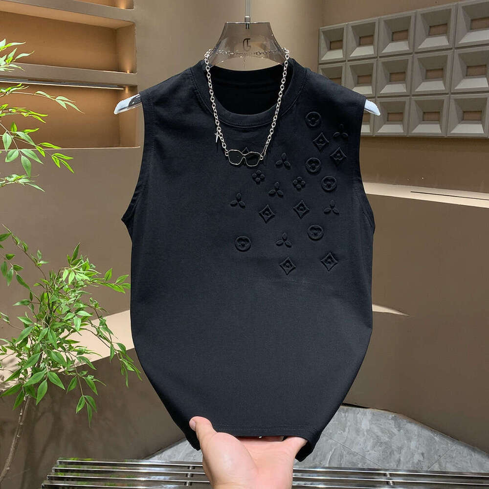 Men's Clothing T-Shirt Summer New Dopamine Cool Sleeveless Vest T-Shirt Men Fashion Loose Wide Version Handsome Tank Top Tops