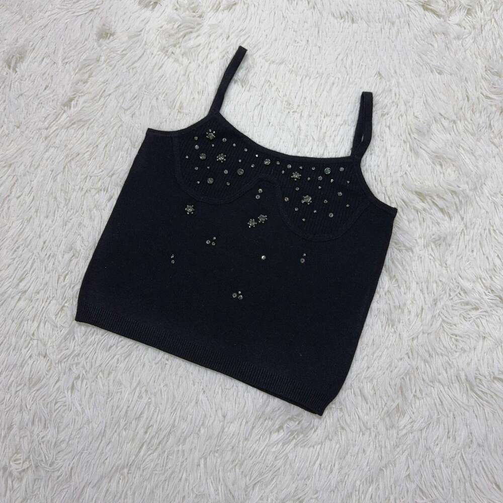 2026 Spring New Designer Fashion Casual Handmade Beaded Hoodie k30 Women's Knitted Top