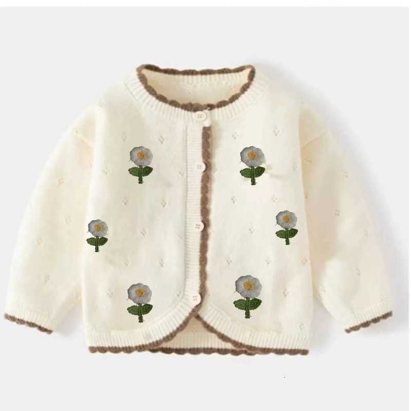 Cardigan Cardigan Baby girl's knitted cardigan thin coat sun protection clothing stylish top baby sweater fashionable outerwear children's c