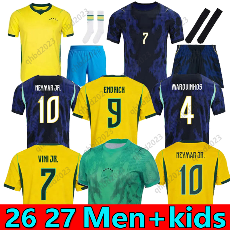 S-4XL BRAZILS 26 27 Copa America Cup soccer jerseys Camiseta de futbol PAQUETA RAPHINHA football shirt maillot QUINHOS VINI JR brasil RICHARLISON MEN KIDS 2025 2026