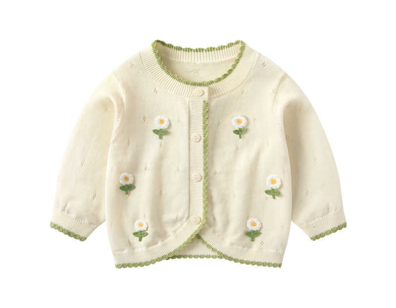 Cardigan Cardigan Baby girl's knitted cardigan thin coat sun protection clothing stylish top baby sweater fashionable outerwear children's c