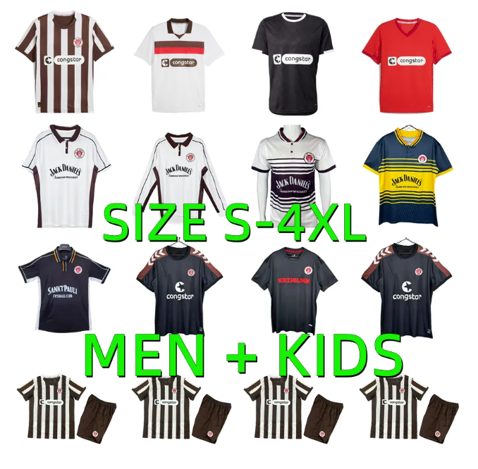 25 26 ST Pauli Soccer Jersey GUILAVOGUI EGGESTEIN SAAD 2025 2026 AFOLAYAN BOUKHALFA SMITH WEIBHAUPT SALIAKAS 1997 1998 1999 2000 Retro 97 98 99 00 13 14 Football Shirts
