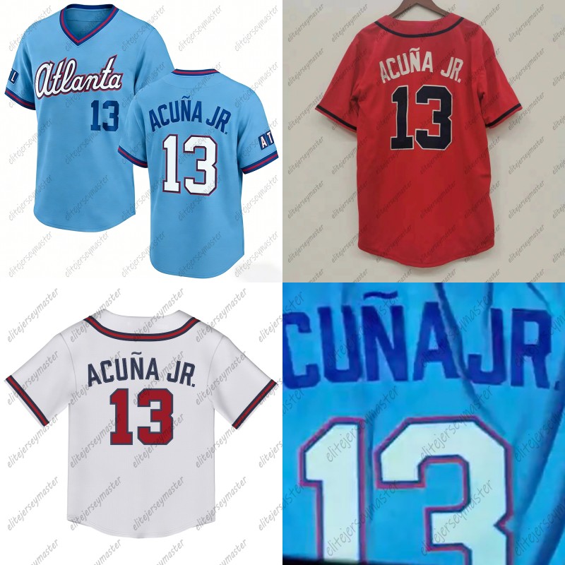13 Ronald Acuna Jr. 2026 City Connect Chipper Jones 10 Michael Harris Il 23 Matt Olson 28 Austin Riley 27 Murphy Personalized Customized Baseball Jerseys 11