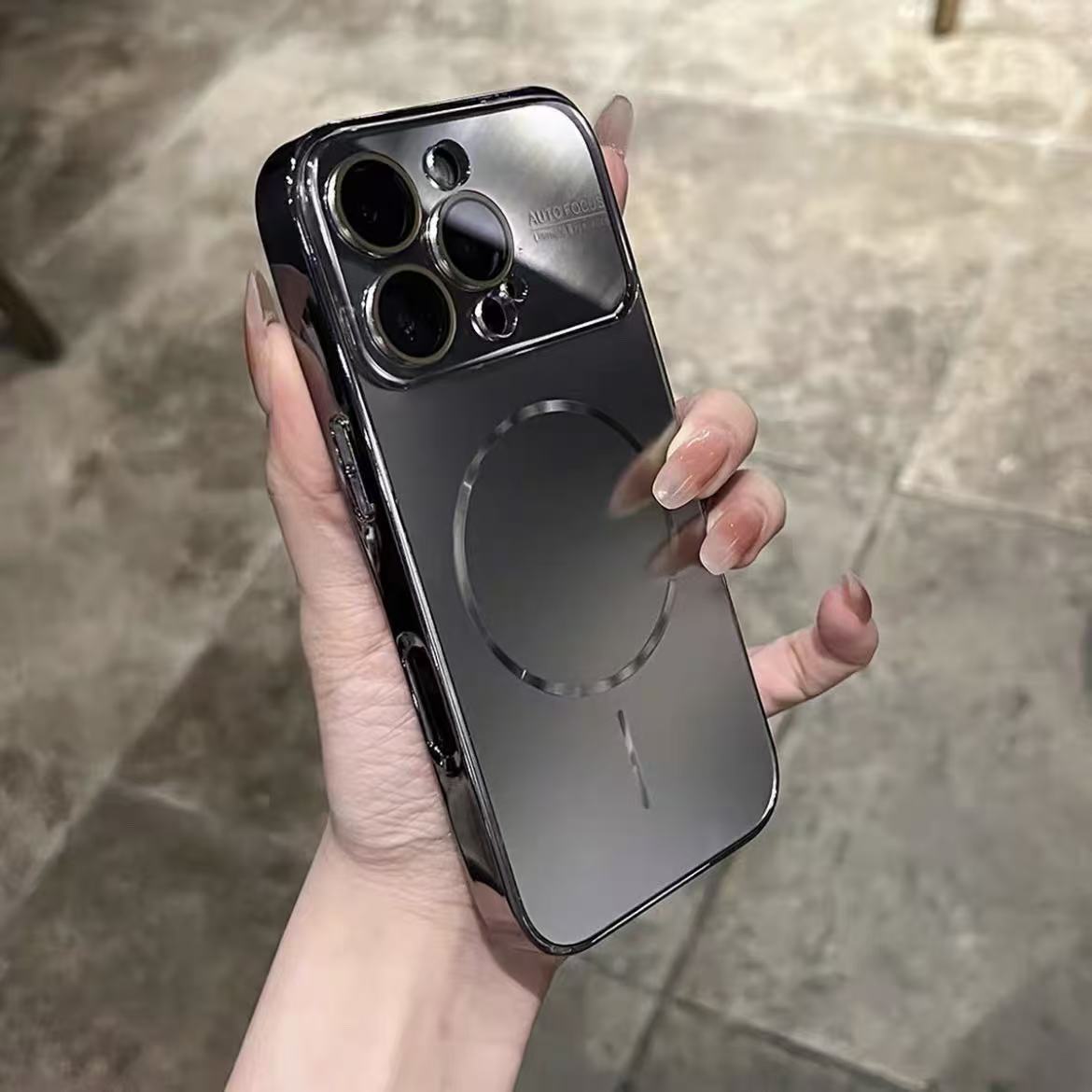 Advanced sense large window magnetic attraction for iPhone iPhone case lens film all-inclusive