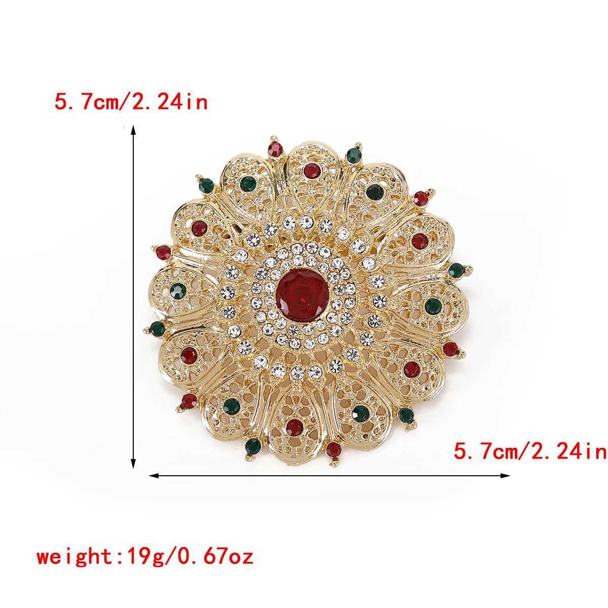Moroccan Lady Flower Multi-layer Corsage Bride Collar Button Multi-functional Clothing Accessories Brooch Be Used As A Pendent Z260401