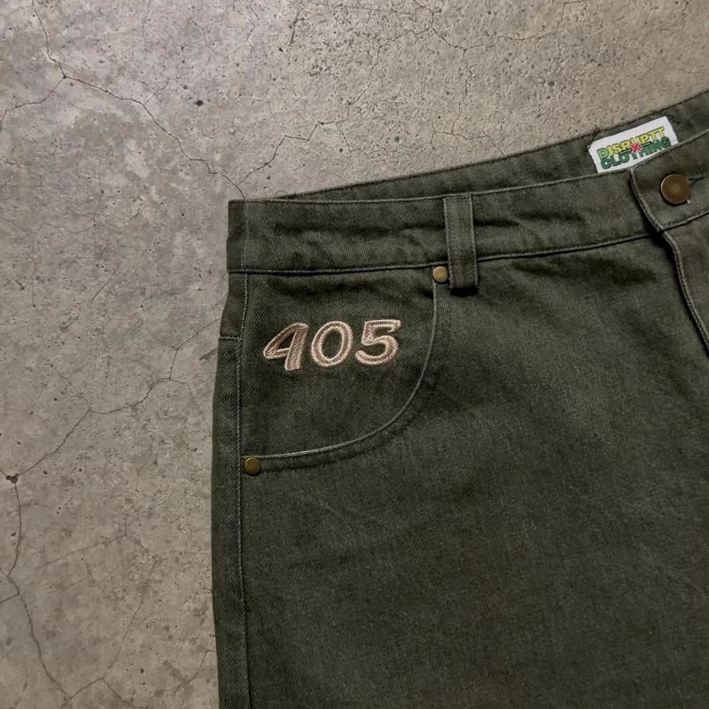 Y2K Retro Gon Freecss Jorts Hunter Embroidery Pattern Denim Shorts Men Harajuku Anime Casual Streetwear Unisex Baggy Short Jeans 260331