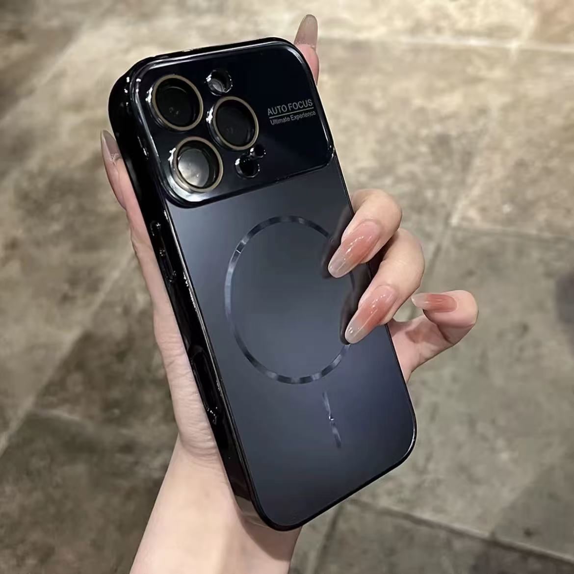 Advanced sense large window magnetic attraction for iPhone iPhone case lens film all-inclusive