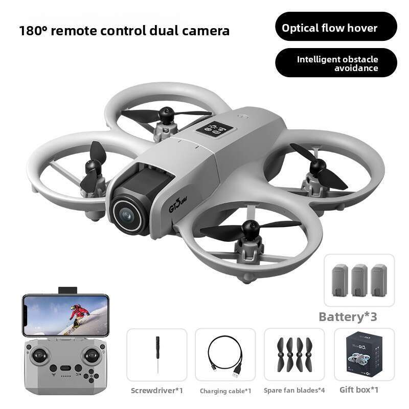 Cross-Border GT3 Mini Drone 4K Aerial Photography Dual Camera ESC Optical Flow Obstacle Avoidance Aircraft Remote Control Airplane Kuhangxin