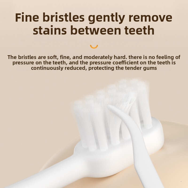 Children's Toothbrush Cartoon 3D Doll Design Soft-Bristled Suitable for 2-12 Years Old Kids & Students in Teething Period Purple Color