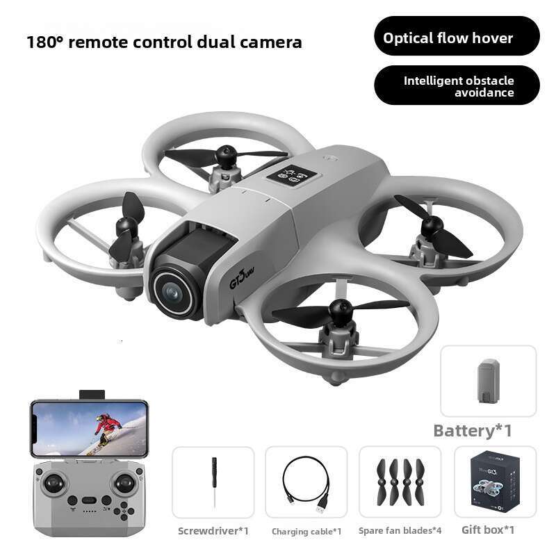 Cross-Border GT3 Mini Drone 4K Aerial Photography Dual Camera ESC Optical Flow Obstacle Avoidance Aircraft Remote Control Airplane Kuhangxin