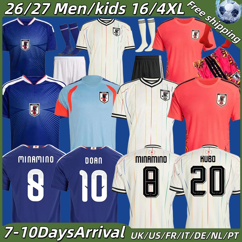 Japan Maglia Calcio Nazionale 2026 World Cup Kubo Mitoma Sugawara Kit Doan Daiz…