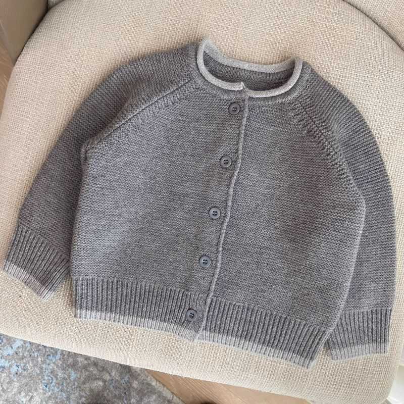 Cardigan Cardigan Girls' and boys' autumn clothing baby sweaters cardigans spring tops base shirts boys' knitted jackets, trendy new au