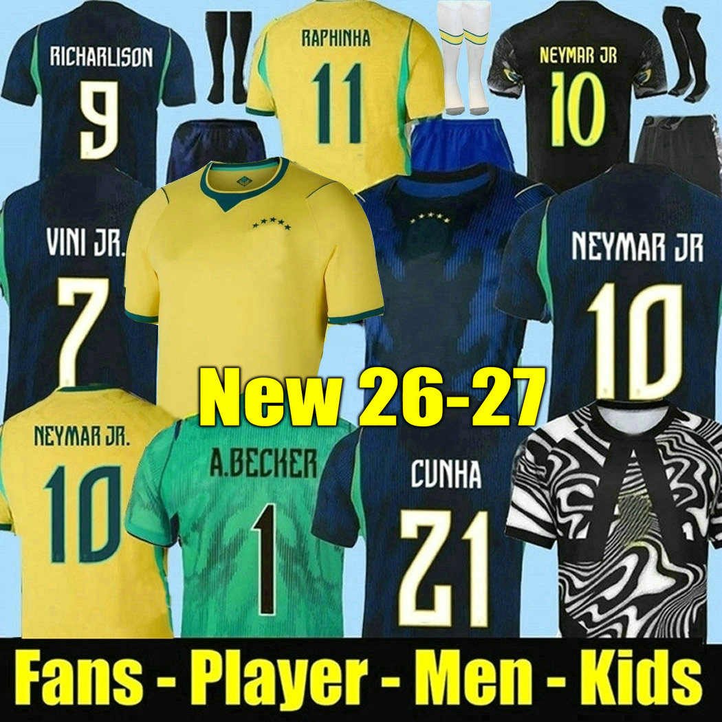 2025 2026 2027 ENDRICK CASEMIRO soccer jerseys 25 26 27 BrAZiLs Camiseta RICHARLISON VINI JR RODRYGO RAPHINHA Brasil maillots football shirt men women kids uniform