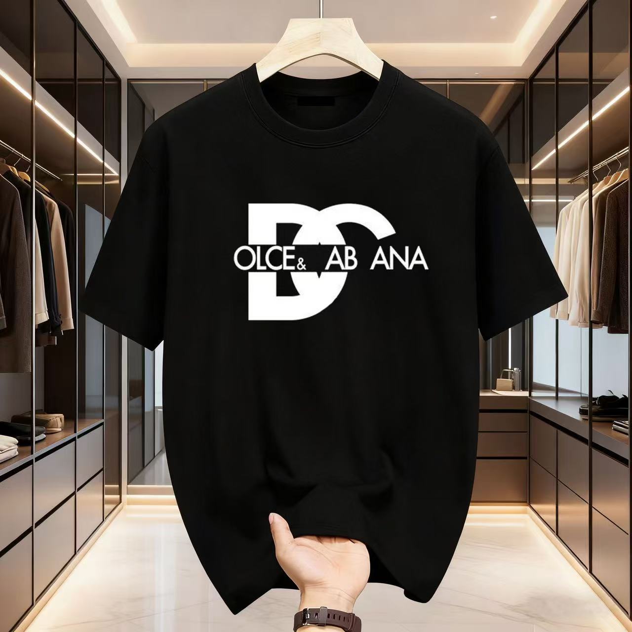 Men's Designer Black & White 100% Cotton Breathable Anti-wrinkle brand Embroidery Letter Print Women's Fashion T-shirt Casual Summer Short sleeve clothing