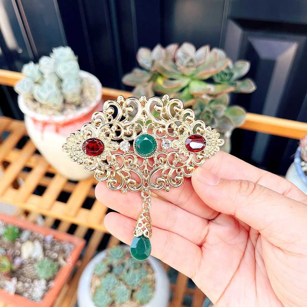 Sunspicems Fashion Arabic Flower Caftan Brooch Pins For Women 18K Gold Color Morocco Algeria Wedding Jewelry Crystal Bijoux Gift Z260401