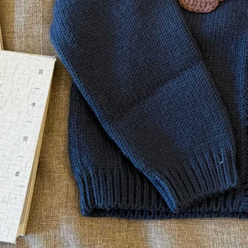 Cardigan Cardigan Boys' Sweaters Children's Spring and Autumn Clothing New Fashionable Knitted Cardigans Girls' Trendy Thickened Warm C