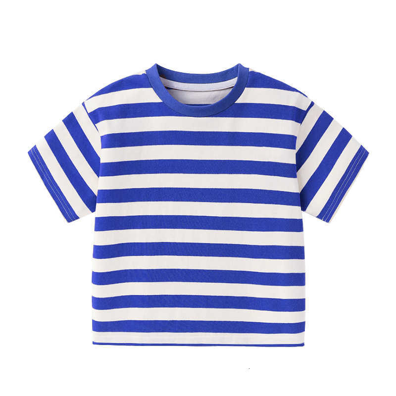 T-shirts T-shirts Summer Striped Short Sleeve T-Shirt for Boys, Trendy Brand, Ins Style Niche Half Sleeve Casual Children's Top