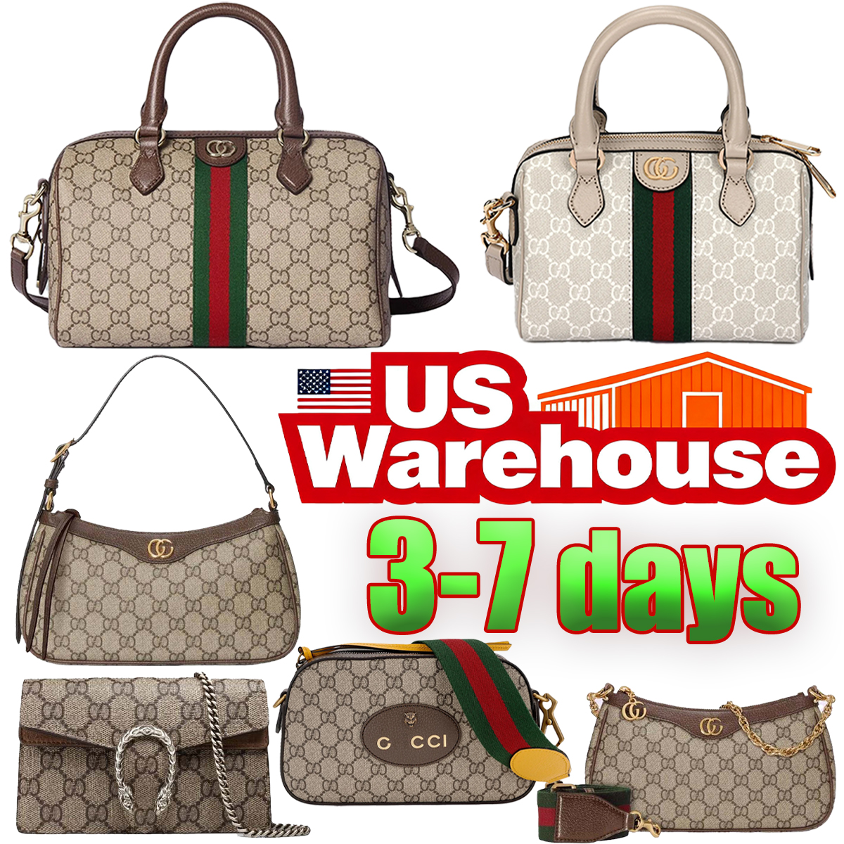 Tote Bag Designer Bag Ophidia Pillowcase Shoulder Bag Top Leather Handbag Detachable Strap Crossbody Bag Women's Luxury Boston bag Purse Evening Bag Fast Delivery