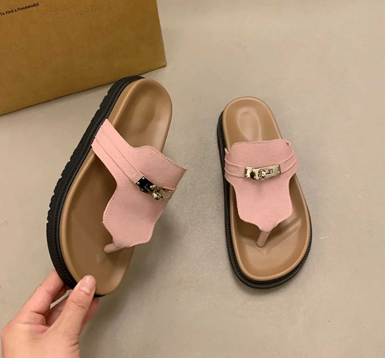 Women Slippers Flats Sandals Summer Shoes 2025 New Casual Trend Woman Flip Flops Sport Slingback Shoes Slides Mujer Sandalias H260401