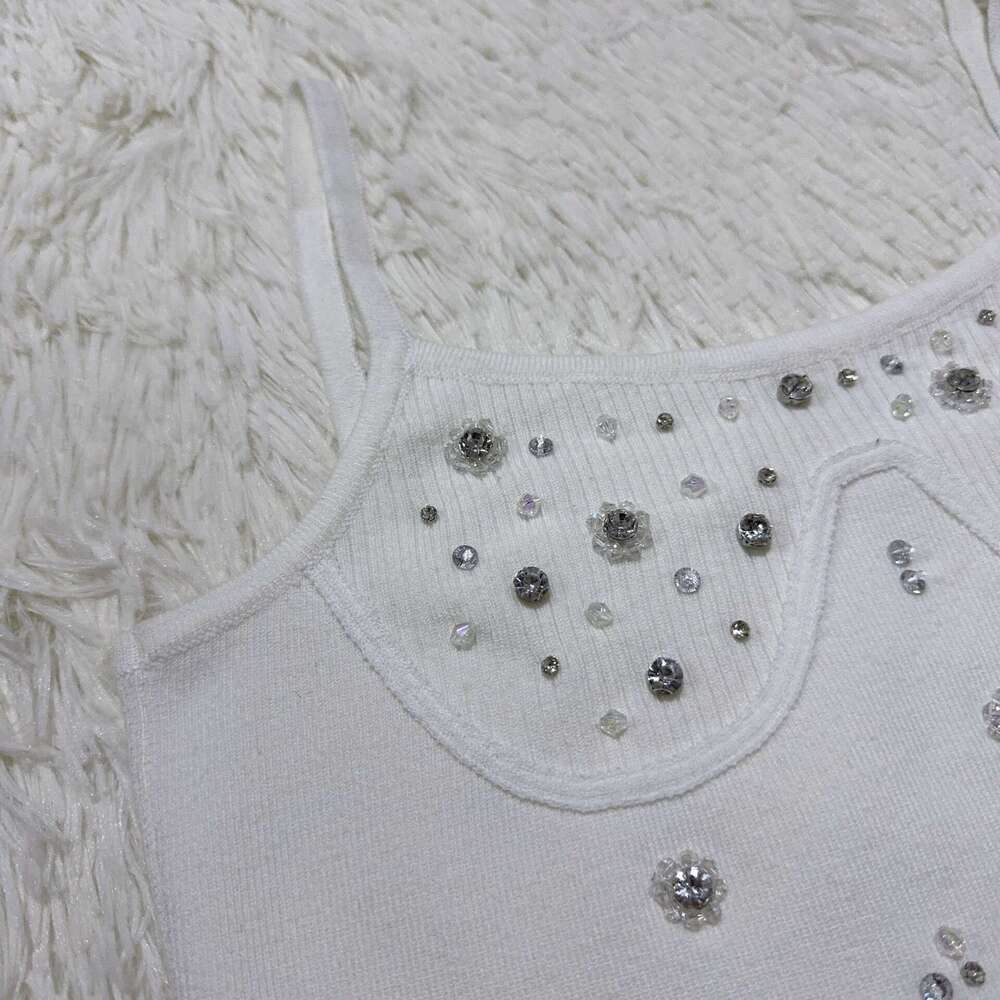2026 Spring New Designer Fashion Casual Handmade Beaded Hoodie k30 Women's Knitted Top