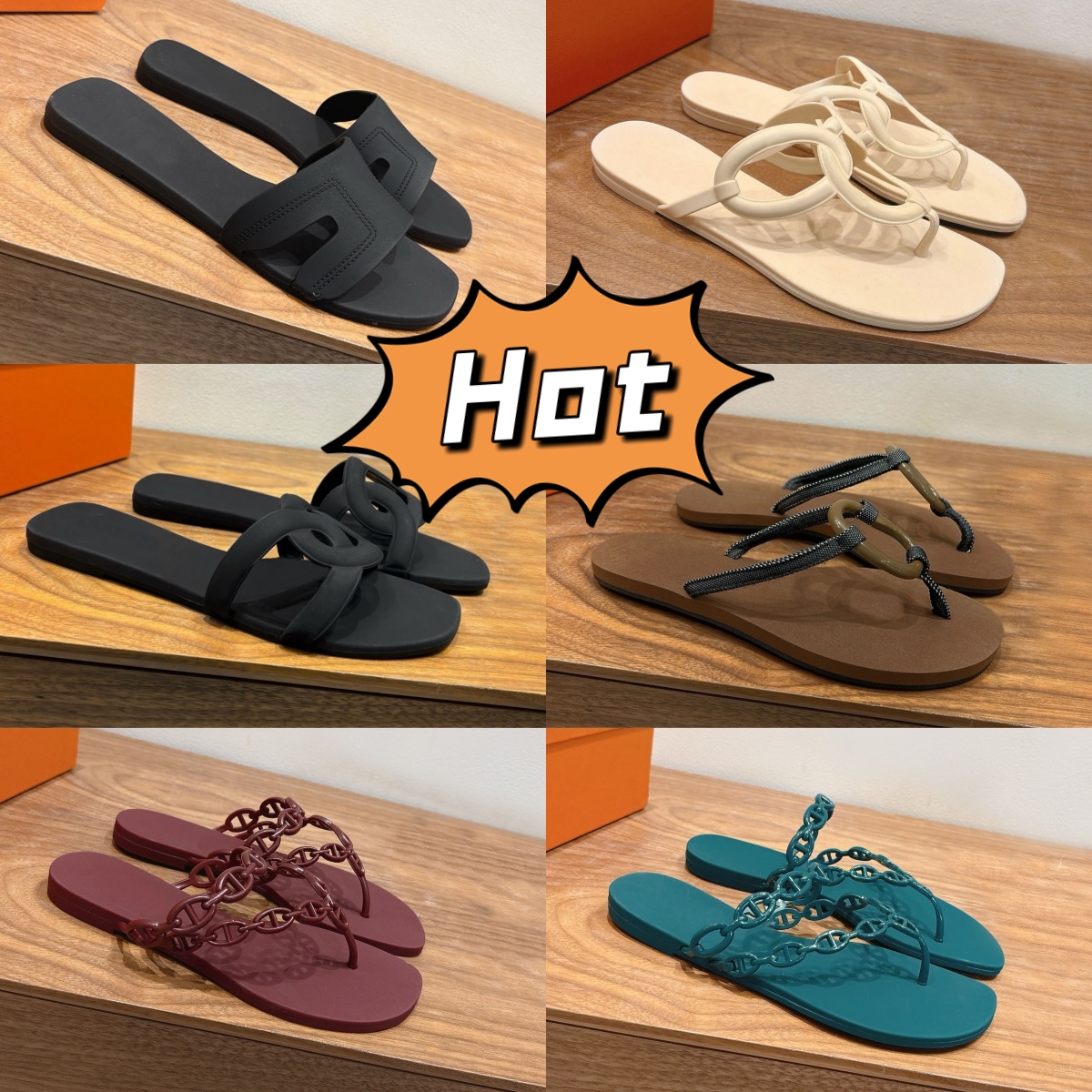 Designer Slides Women Slippers Summer flip flops beach sandals luxury Slides Designer Shoes Top quality EU35-41