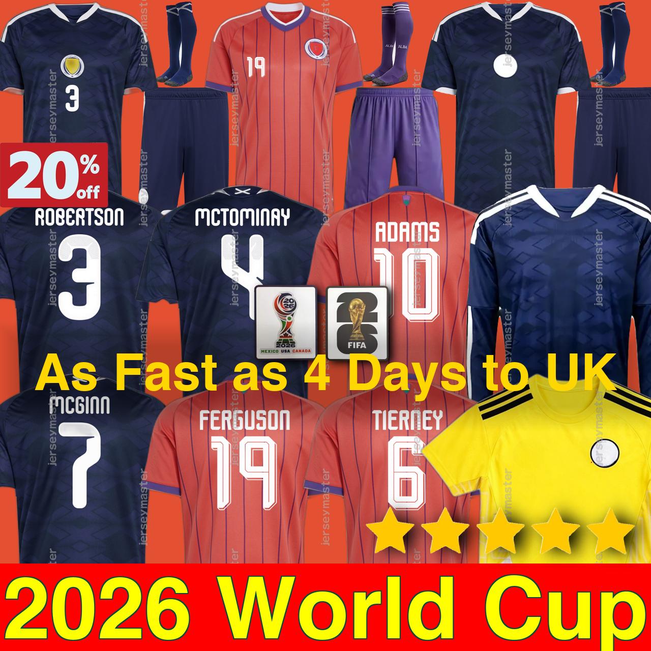 Scotland World Cup 2026 Soccer Jerseys McTominay McGREGOR SHANKLAND MCGREGOR Scotland Football Shirt 2026 maillot de Foot men kids kit Scotland Football Top 3242