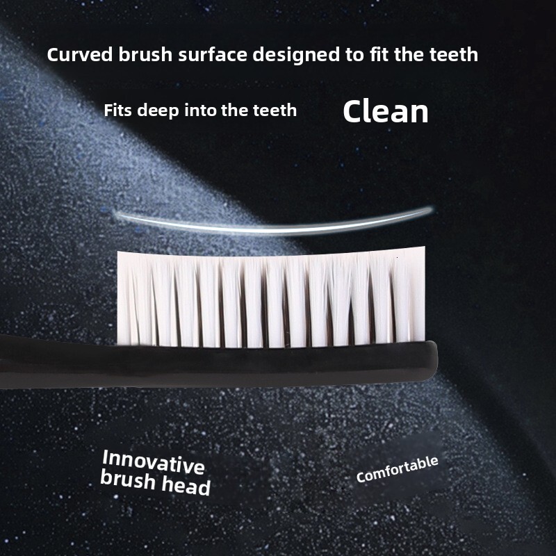 Toothbrush Extended Long Head Deep Cleaning Luxurious Ultra Fine Soft Bristles Butterfly Floral Print High Aesthetic Value For Oral Hygiene