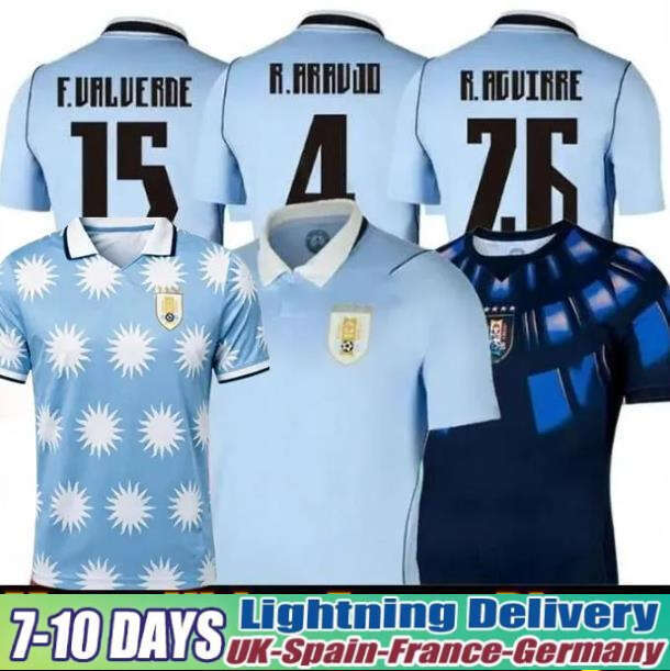 World Cup 2026 Uruguay Soccer Jerseys 2026 2027 L.SUAREZ E.CAVANI N.DE LA CRUZ National Team Shirts G.DE ARRASCAETA F.VALVERDE R.ARAUJO R.BENTANCUR 26 27 Football
