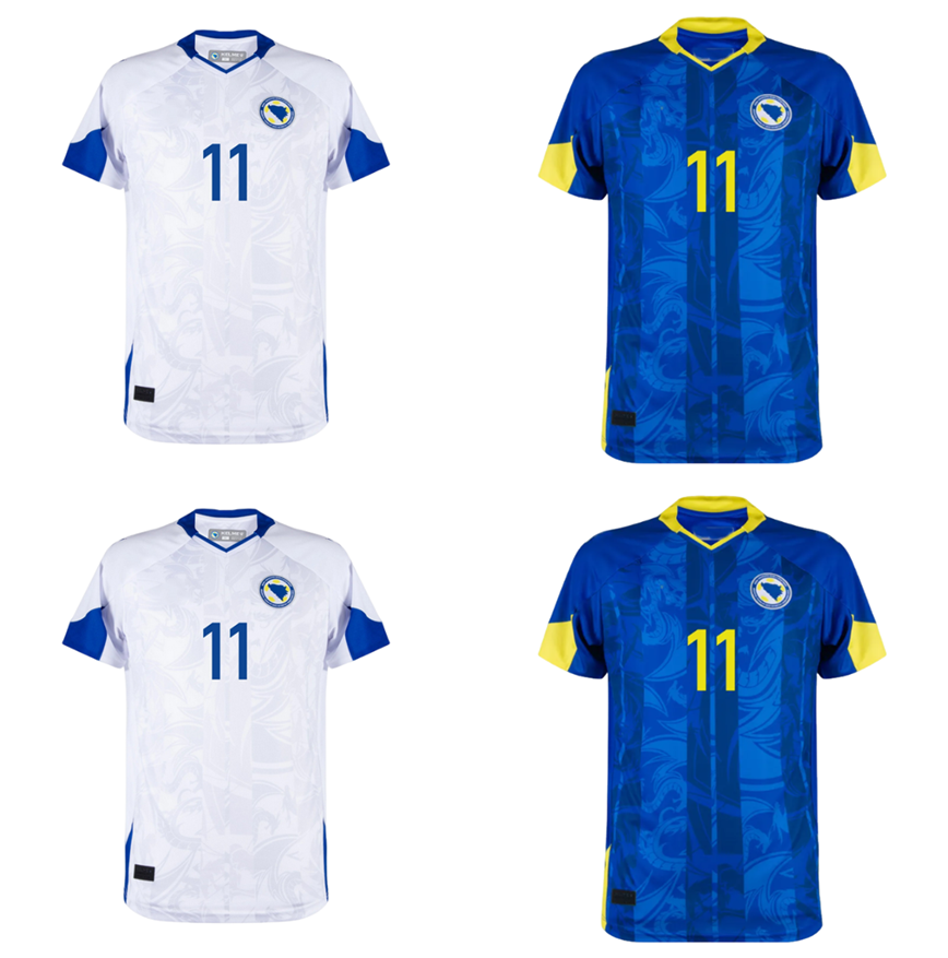 world cup 2026 2027 Bosnia and Herzegovina Dzeko Soccer Jerseys 26 27 Home Away ALAJBEGOVIC BAJRAKTAREVIC Men kids Players Fans Football uniforms Shirts top quality