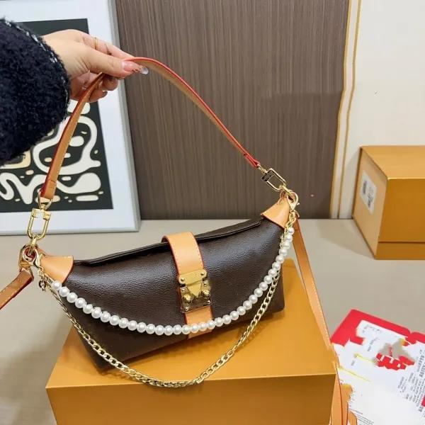 Designer Bags Dumpling Cross Body Bag Pearl Chain Bag Handbags Cosmetic Bag Womens Shopping Shoulder Bag Totes Underarm Bag Coin Purse Pillow Bag Boston Wallet