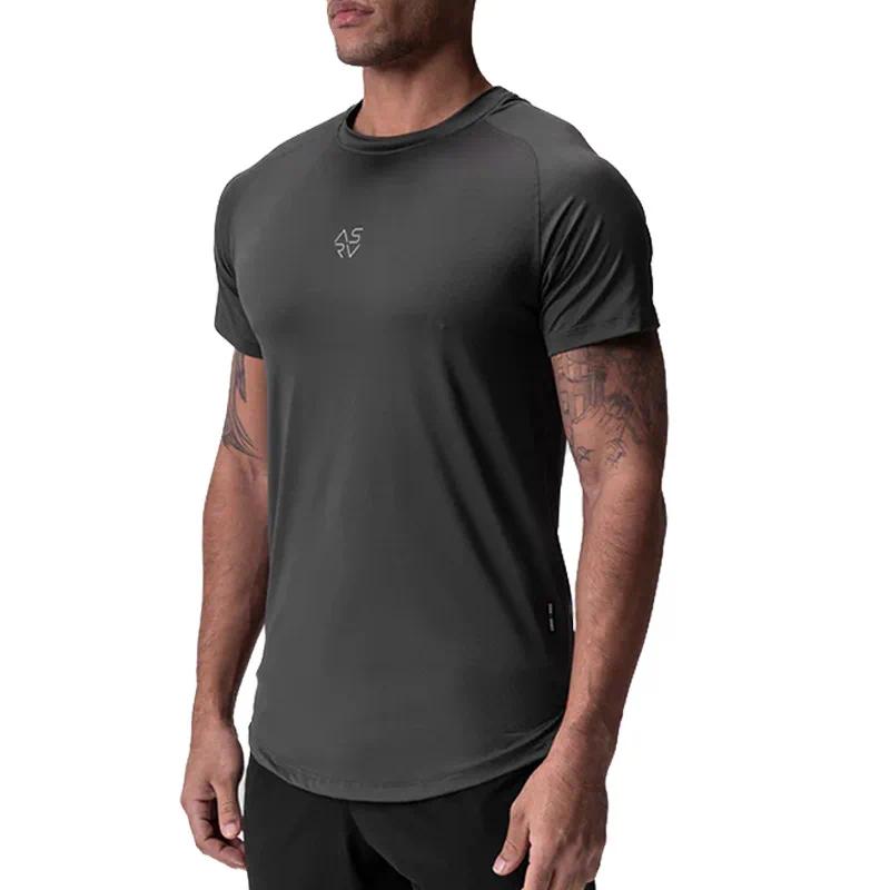Men's Summer Compression Gym T-Shirt Quick Dry Moisture Wicking Short Sleeve Fitness Training Workout Athletic Casual Activewear Tops