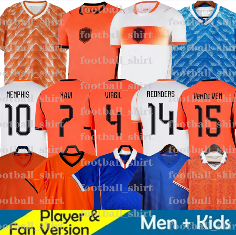 Netherlands 2026 football jersey world cup virgil Dutch 1988 Retro Soccer Jerseys Van Basten Bergkamp ROBBEN GAKPO XAVI National Team football mens Shirt Kids Kit