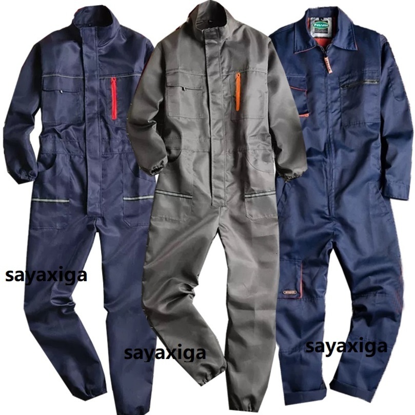 Mens Work Clothes Jumpsuit Hi Vis Labor Protection Clothing Welding Suit Car Repair Shop Technicians Large Size Overall 260323
